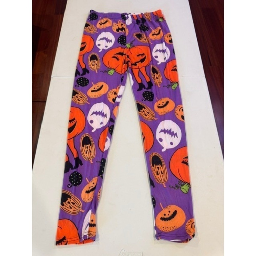 Two Left Feet Kids Leggings Set of 3 Halloween Christmas St Patricks L/XL 12/18